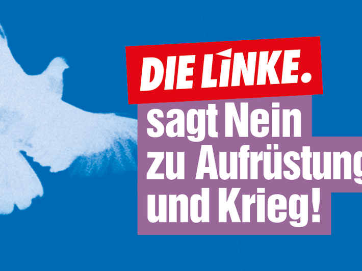 DIE LINKE sagt Nein zu Aufrüstung und Krieg!